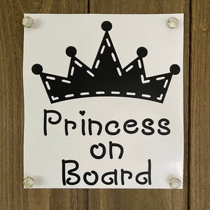 Princess on Board Decal