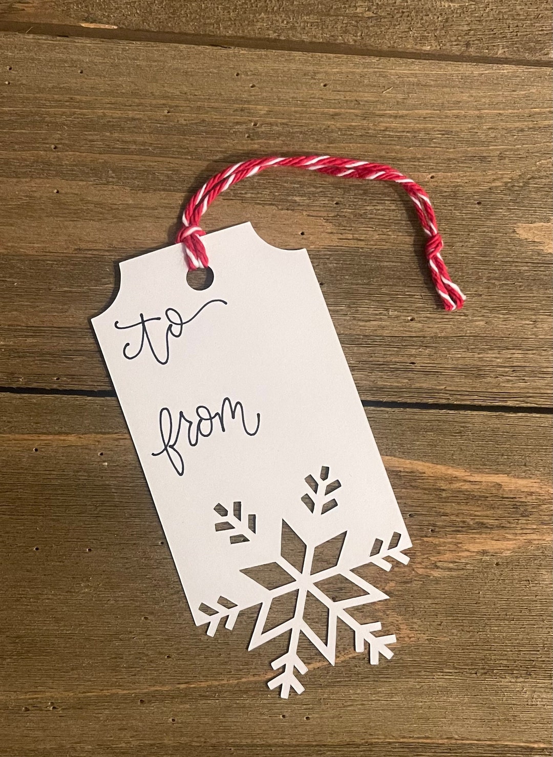 Snowflake Gift Notes Snowflake Gift Tag, Set of 6 - Etsy