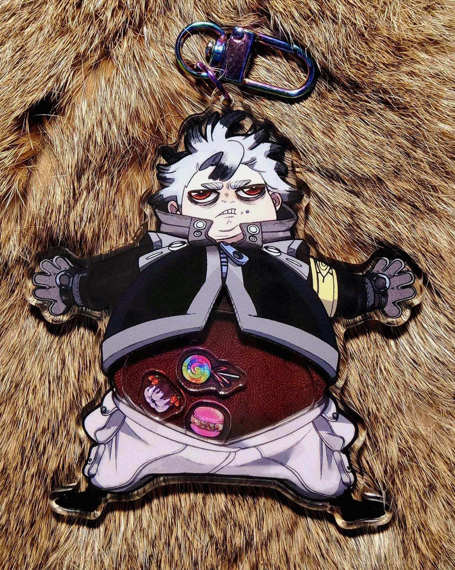 BURP! Rudo Shaker Keychain – 4” Gachiakuta Candy Chaos Acrylic