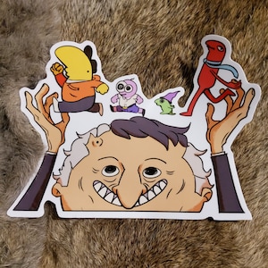 XXL-Größe! Lächelnde Freunde Gang 7 in Sticker