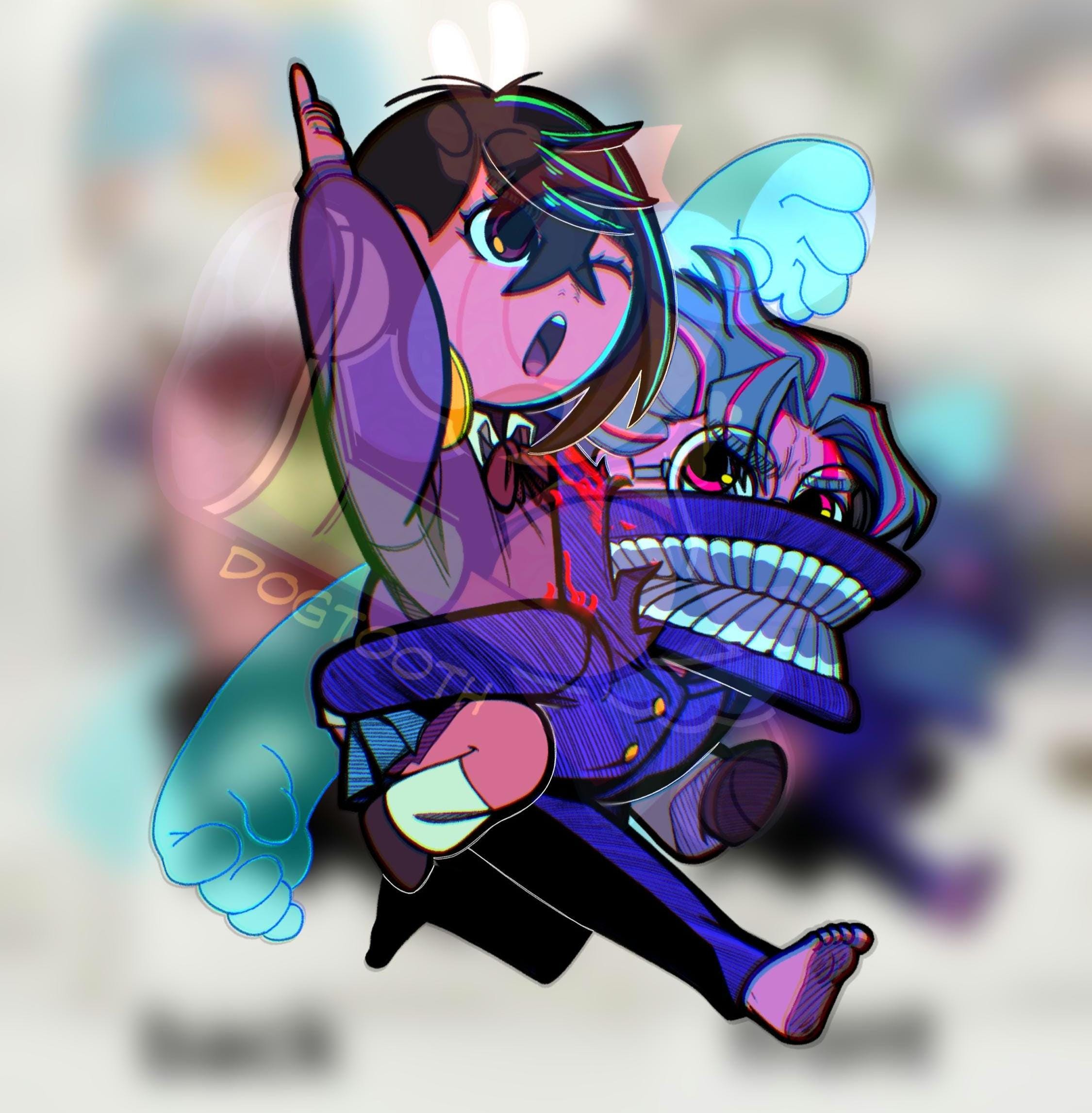 3in Okarun and Momo Keychain - Etsy