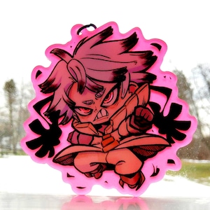 Rudo Gachiakuta Keychain – Glow in the Dark Acrylic Charm, 3” Anime Fan Art, Otaku Gift