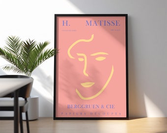 Pink Matisse Exhibition Print: Danish Pastel Room Decor