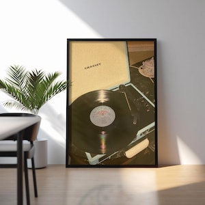 Vintage Record Shop Poster: Retro Music Wall Art