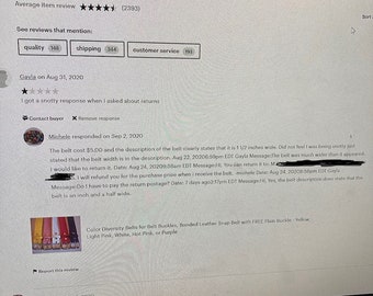 one star review reactie