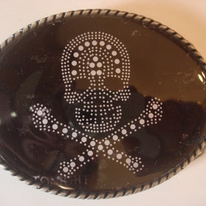Women's Belt Buckle - Skull and Cross Bones