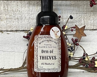 Den of Thieves, Thieves, Foaming Hand Soap, All Natural, Scented Soap Moeggenborg Sugar Bush