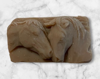 Oatmeal Milk and Honey goat milk molded soap - horses