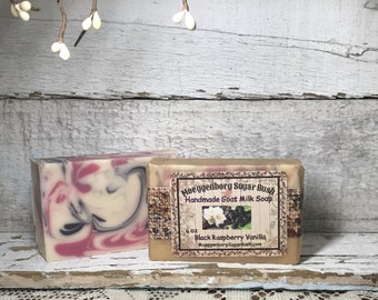 Black Raspberry Vanilla Goat Milk Bar Soap