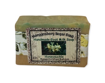 honeysuckle, Goat Milk Soap,Cold Process soap,Handmade soap, Made in Michigan,Made in the USA,Made in America,Moeggenborg Sugar Bush