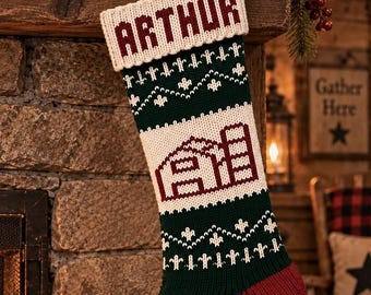 Personalized Knitted Christmas Stockings