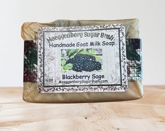 Blackberry Sage Cold Process Handmade Soap