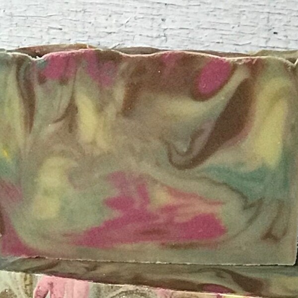 Goat Milk Soap, Tropical Breezes, cold processed, fruity scent, teacher gift,Gifts for her,  Monkey Fatrs. Moeggenborg Sugar Bush