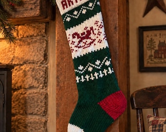 Personalized Knitted Christmas Stockings