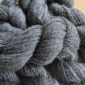 Natural Wool Yarn | Warm Charcoal
