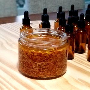 Organic Avocado Seed Oil – Cold-Infused | Handcrafted | 1 oz Amber Glass Dropper Bottle