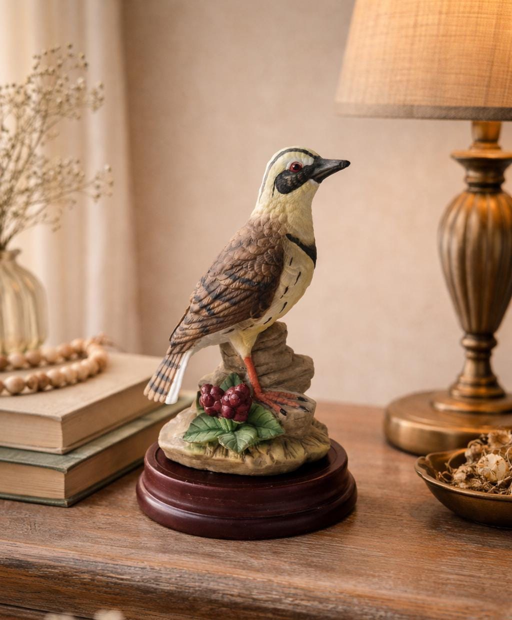 Vintage Arnart Meadowlark Figurine – Signed J. Byron, Bisque