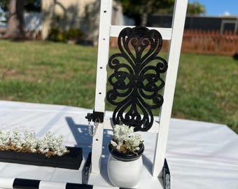 Model Horse Jump Set Handmade – 1:9 Scale Breyer Accessories – Black Scroll