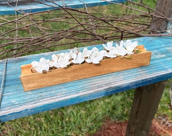 Model Horse Flower Box - Oak/White - Breyer Accessories