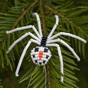 Christmas Spider Ornament, Frosty Snowman Spider, with Christmas Spider Legend