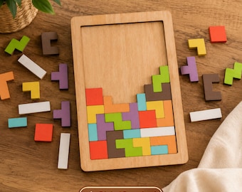File per taglio laser – Gioco di puzzle educativo / Giocattolo didattico SVG / Download digitale per CNC e Glowforge