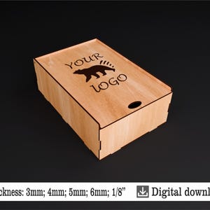 Pudełko prezentowe | Duże pudełko | Personalizacja | Szablon do cięcia laserowego