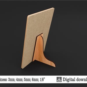 Standsteunen schildersezel | Fotolijst | Displaystandaard | SVG-bestanden voor lasersnijden