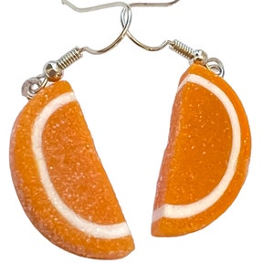 Fruit Slice candy earrings, Polymer clay earrings image 4