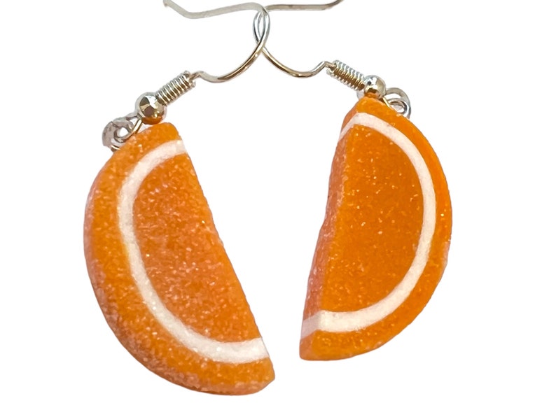 Fruit Slice candy earrings, Polymer clay earrings image 4