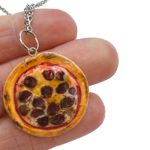 Pepperoni Pizza necklace