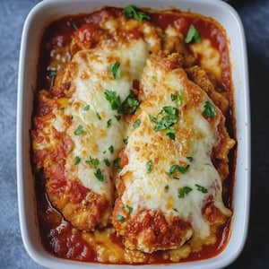 ジューシーケトチキンパルメザン | 高タンパクレシピ | 印刷可能なPDF | すぐにダウンロード