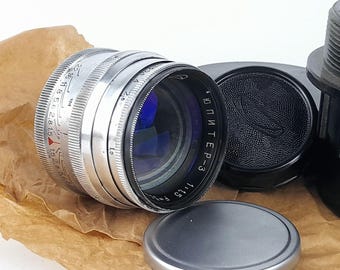 Jupiter-3 50mm F1.5 red "P" M(L)39 LTM early RARE Sonnar DESIGNED lens Leica mount