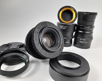 KMZ Helios 44-2 58mm F2 Soviet Lens, Cine Mod, Super Bokeh