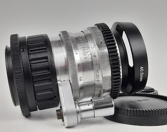 KMZ Rare Helios-44 58mm F/2 Lens: Silver, 8-Blade, Swirly Bokeh, Biotar Designed
