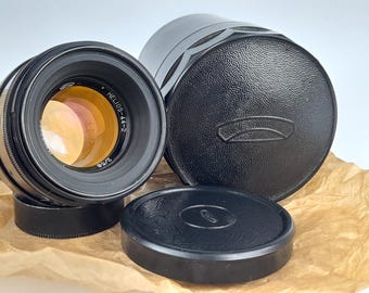Helios-44-2 58mm F/2 Zebra Swirly Bokeh Portrait Lens M42 Amber-Purple Coating