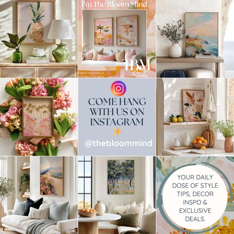 Pastel Fall Wildflowers Art Print: Floral Painting Abstract Illustration Botanical Garden Colorful Impressionist Decor image 10