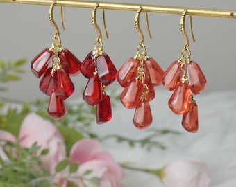 Handmade Pomegranate Seed Dangle Earrings