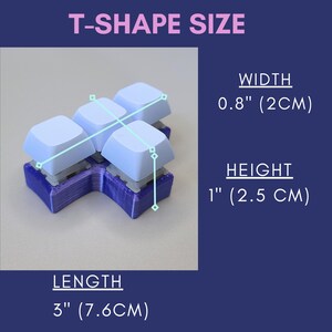 Mechanical Keyboard Fidget Desk Toy Office Supply Gaming Gift Sensory Toy Fidget Clicker Custom Switch Purple Pink Workspace Decor Table image 5