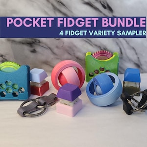 Quiet Fidget Toy Bundle for School Discreet Pocket Fidget for Student Office Desk Toy Portable Classroom Sensory Fidget Tool
