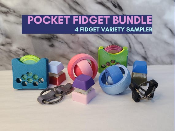 Quiet Fidget Toy Bundle for School Discreet Pocket Fidget for Student Office Desk Toy Portable Classroom Sensory Fidget Tool