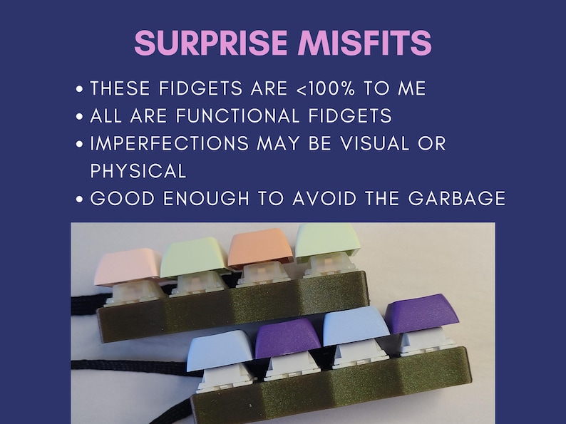 Mechanical Keyboard Fidget Desk Toy Office Supply Gaming Gift Sensory Toy Fidget Clicker Custom Switch Purple Pink Workspace Decor Table image 9
