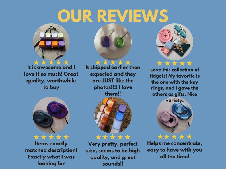 Quiet Fidget Toy Bundle for School Discreet Pocket Fidget for Student Office Desk Toy Portable Classroom Sensory Fidget Tool image 11