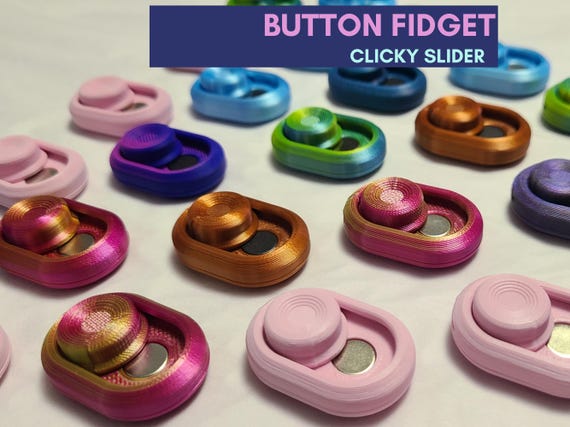 Fidget Keychain ADHD Fidget Toy Desk Accessory Fidget for School Office Meeting Sensory Stress Tool Student Gift