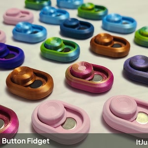 Fidget Keychain ADHD Fidget Toy Desk Accessory Fidget for School Office Meeting Sensory Stress Tool Student Gift