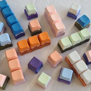 Sensory Toy Mechanical Keyboard Fidget Custom Switch Collection Office Desk Supply Gaming Gift Multiple Size Options Premium Quality Construction Quiet Clicky Design Beautiful Color Combinations Modern Workspace Essential