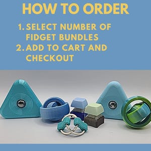 Quiet Fidget Toy Bundle for School Discreet Pocket Fidget for Student Office Desk Toy Portable Classroom Sensory Fidget Tool image 6