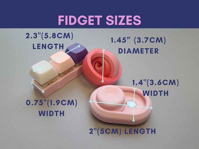 Custom Name Tag Fidget Set Travel Kit Vacation Sensory Toy Boy Gift ...