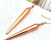 Rose Gold Spike Earrings