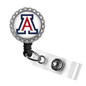 Rood Wit en Blauw A University of Arizona Retractable Badge Reel ID Holder