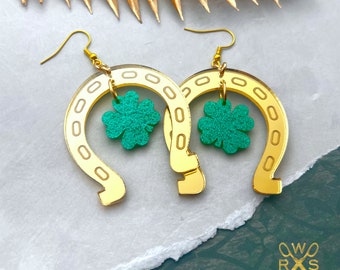 Lucky Horseshoe Dangles